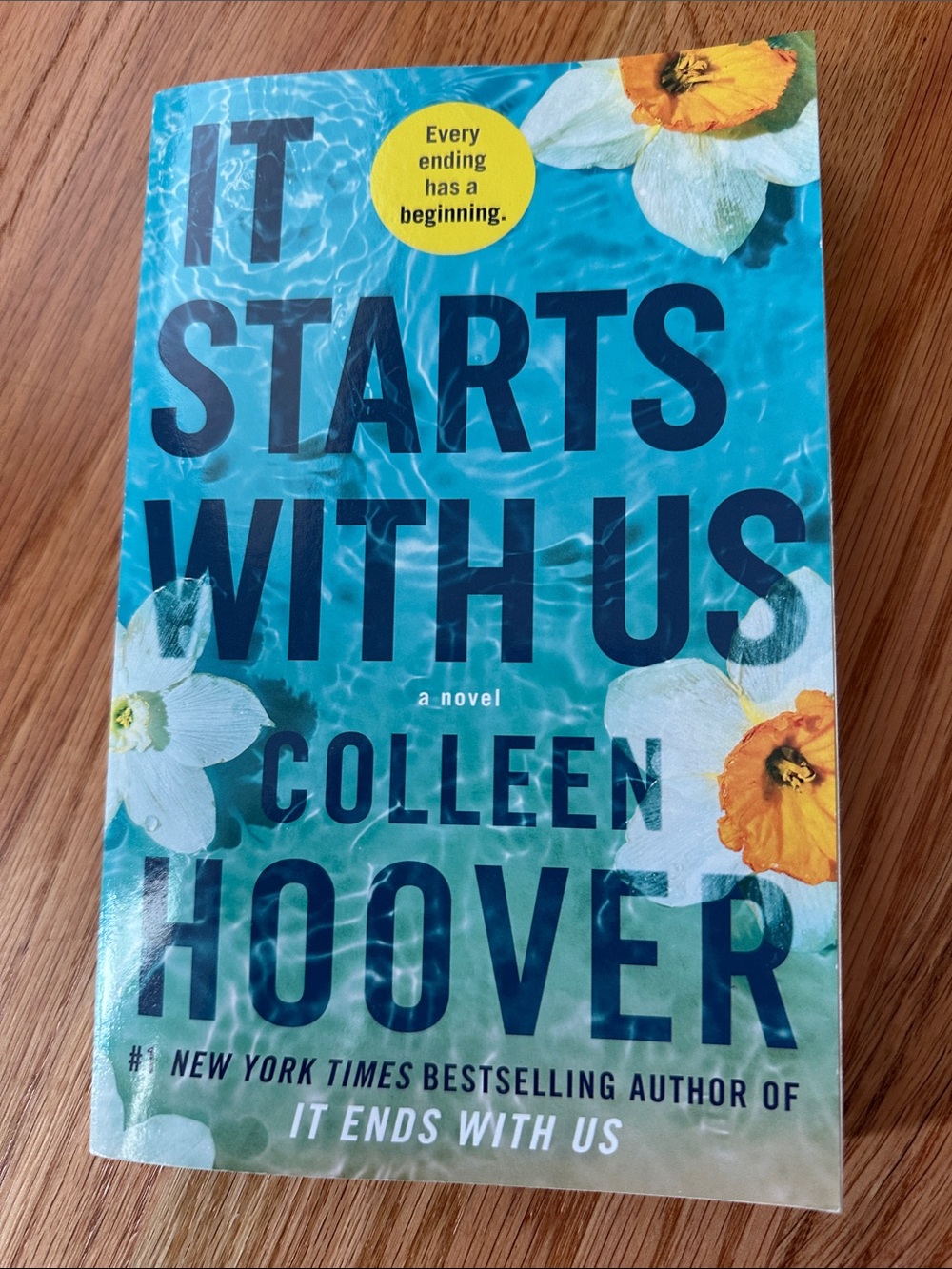 It Starts With Us by Colleen Hoover paperback book romance girly TikTok